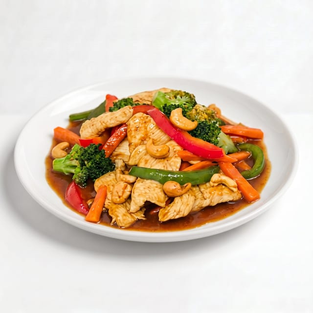 Cashew (Prig Pao) ผัดเม็ดมะม่วง (พริกเผา).