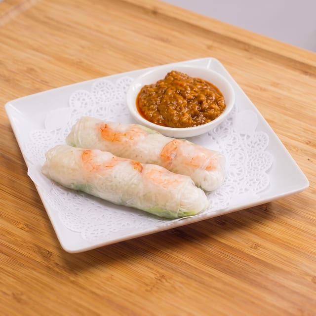 Shrimp in a Blanket เปาะเปี๊ยะสด.